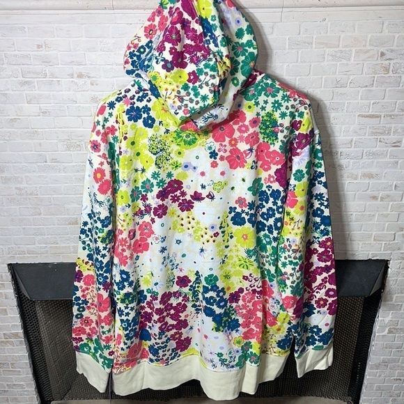 Champion Floral Print Campus Moisture Wick Athleisure Hoodie Zip Up Sport Jacket - Picture 2 of 13